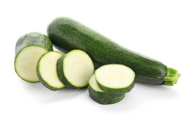 taze kabakları üzerinde beyaz izole