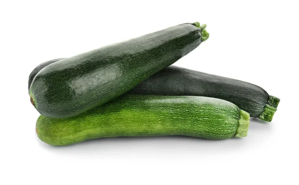 Fresh Zucchinis Isolated White — Stock Photo, Image