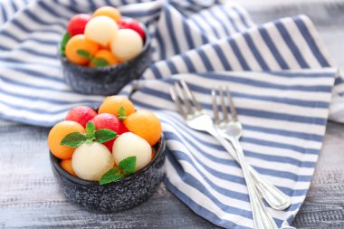 Kase lezzetli kavun tatlı tablo ile