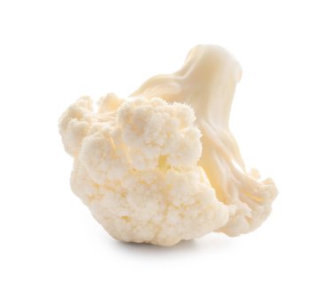 Beyaz arka planda taze karnabahar