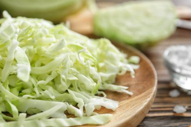 Plaka, closeup kesilmiş lahana