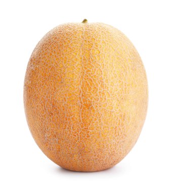 Beyaz arka planda olgun kavun