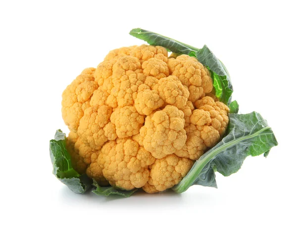 Yellow Cauliflower White Background — Stock Photo, Image