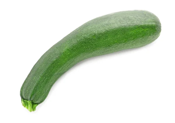 Färsk Zucchini Isolerad Vitt — Stockfoto