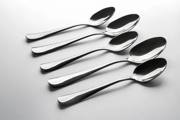 Spoons White Background — Stock Photo, Image