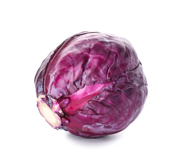 Ripe Red Cabbage White Background — Stock Photo, Image