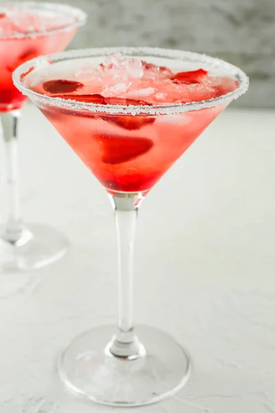 Sommar Cocktail Glas Ljusbordet — Stockfoto