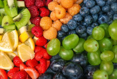 Lezzetli taze çeşitli meyve