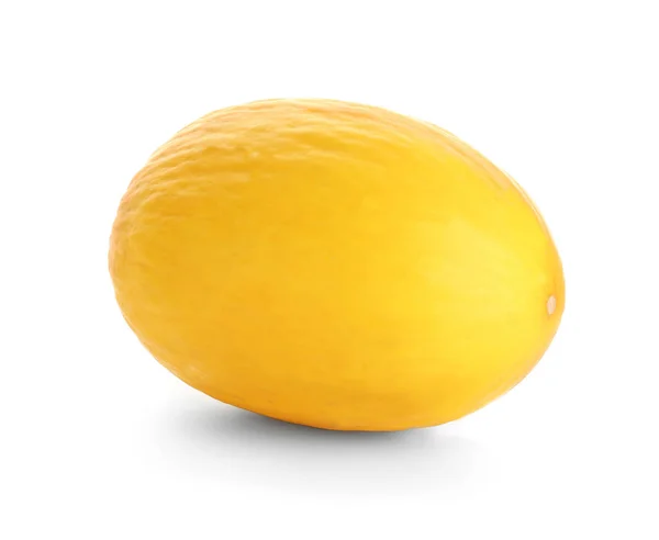 Gustoso Melone Maturo Sfondo Bianco — Foto Stock