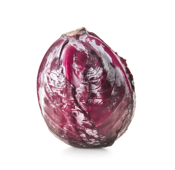 Ripe Red Cabbage White Background — Stock Photo, Image