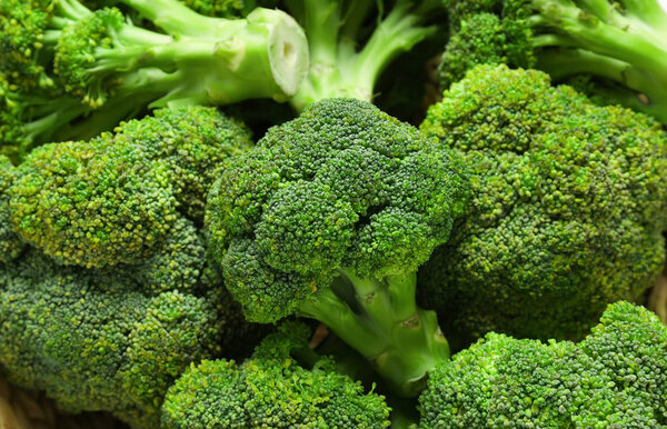 Fresh green broccoli, closeup