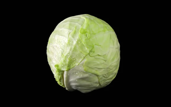 Fresh Cabbage Dark Background — Stock Photo, Image