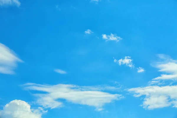 View Beautiful Blue Sky Fluffy Clouds — Stock Photo, Image