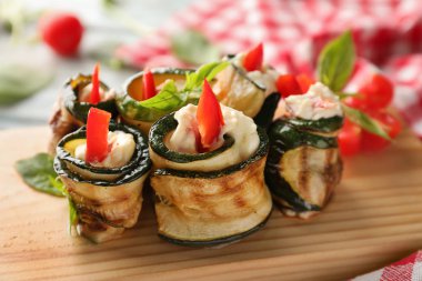 Gemide, closeup lezzetli Kabak böreği