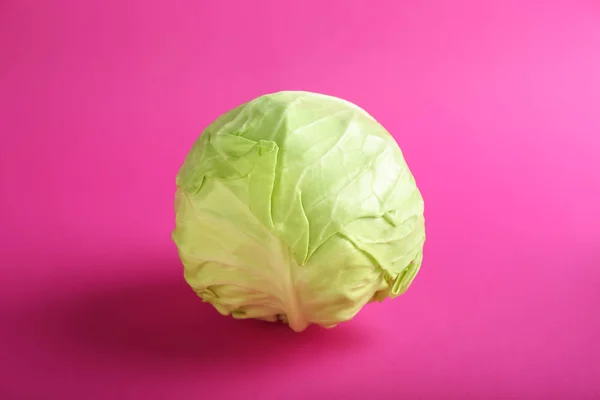 Fresh Cabbage Color Background — Stock Photo, Image