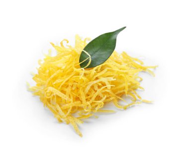 Beyaz arka plan üzerinde taze limon lezzet