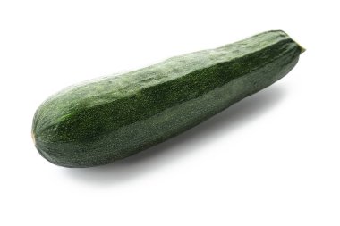 Beyaz arkaplanda taze kabak