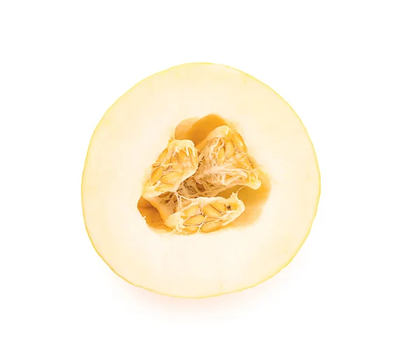 Ripe Cut Melon White Background — Stock Photo, Image