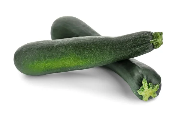 Fresh Zucchinis Isolated White — Stock Photo, Image