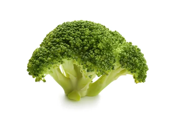 Fris Groen Broccoli Witte Achtergrond — Stockfoto