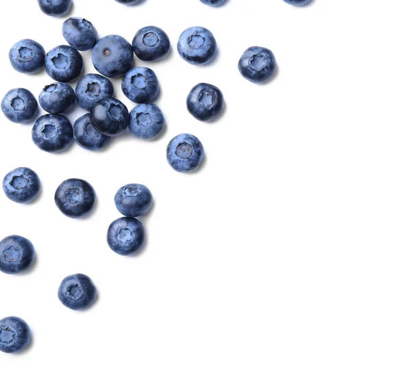 Ripe Blueberries White Background — Stock Photo, Image