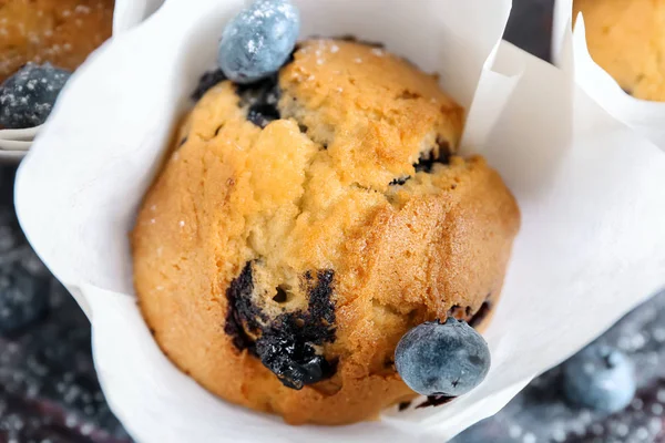 Lezzetli Blueberry Muffin Portre — Stok fotoğraf