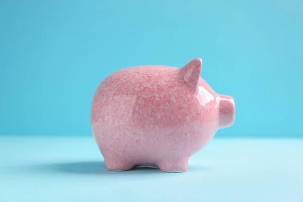 Piggy Bank Kleur Achtergrond — Stockfoto