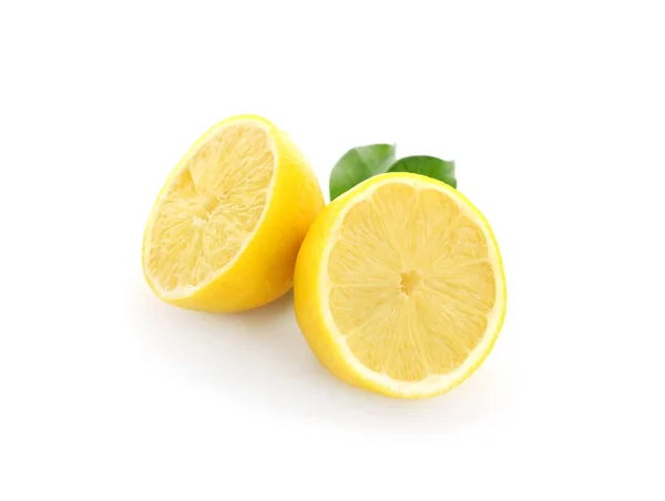 Halvor Mogen Citron Vit Bakgrund — Stockfoto