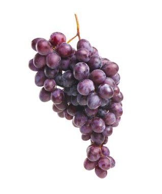 Beyaz arka plan üzerinde olgun tatlı üzüm