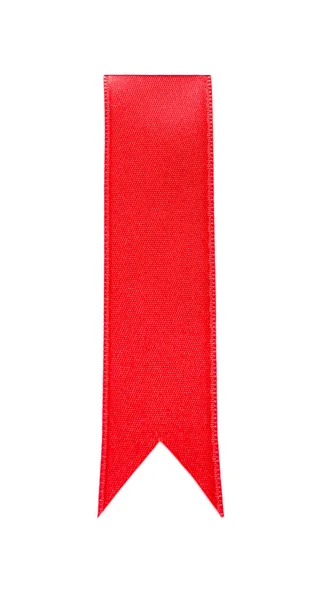 白い背景に赤いリボン — ストック写真