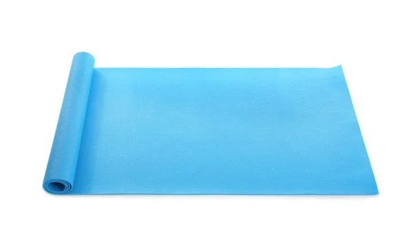 Beyaz Arka Plan Rengi Yoga Mat — Stok fotoğraf