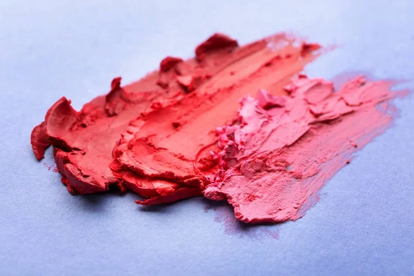 Different Lipstick Smears Color Background — Stock Photo, Image
