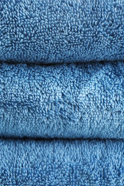 Stack Clean Soft Towels Closeup — Stock Photo, Image