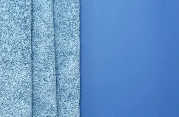 Clean Soft Towels Color Background — Stock Photo, Image