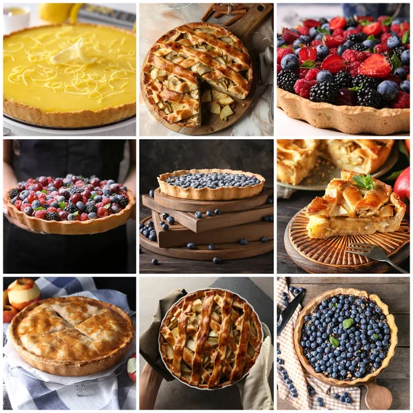 Farklı lezzetli meyve pasta