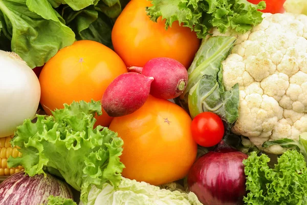 Various Fresh Vegetables Closeup — Stock Photo, Image