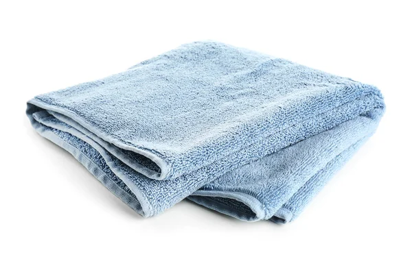 Clean Soft Towel White Background — Stock Photo, Image