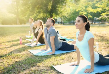 Grup sportif insan parkta eğitim