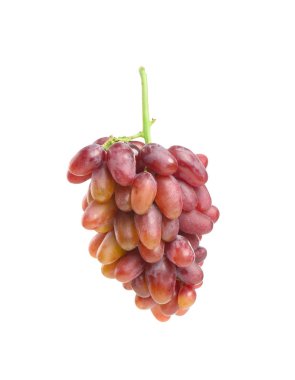 Beyaz arka plan üzerinde olgun tatlı üzüm