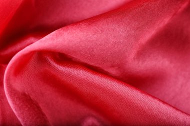 Doku parlak pembe kumaş, portre