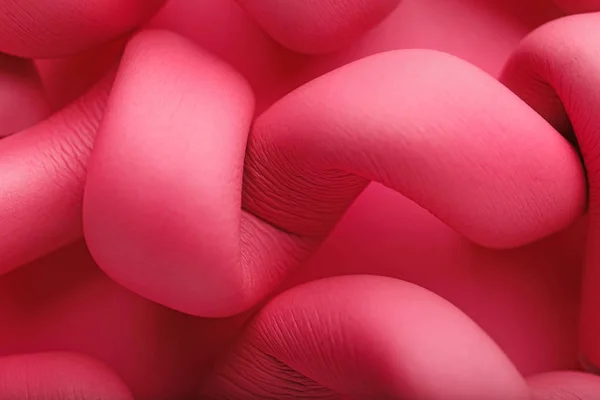 Pink Hair Curlers Closeup — Stock Photo, Image
