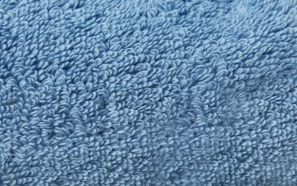 Blue Clean Soft Towel Closeup — Stock Photo, Image