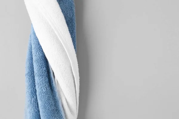 Clean Soft Towels Light Background — Stock Photo, Image