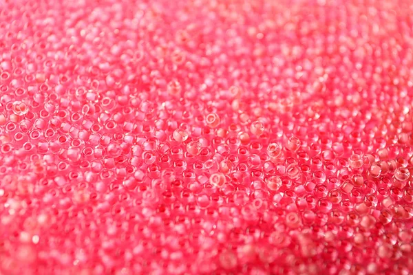 Shiny Pink Beads Closeup — Stock Photo, Image