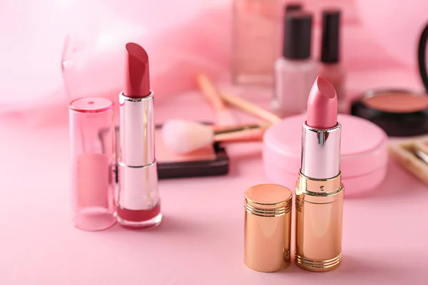 Roze Lippenstift Kleurentabel — Stockfoto