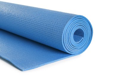 Beyaz arka plan rengi yoga mat