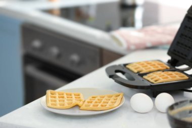 Belçika Waffle maker Makina ve yumurta mutfak