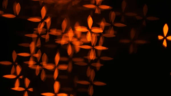 Verschwommene Sicht Auf Schöne Lichter Auf Dunklem Hintergrund — Stockfoto