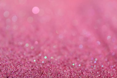 Parlak pembe payetler, portre