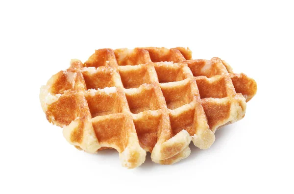 Delicious Waffle White Background — Stock Photo, Image